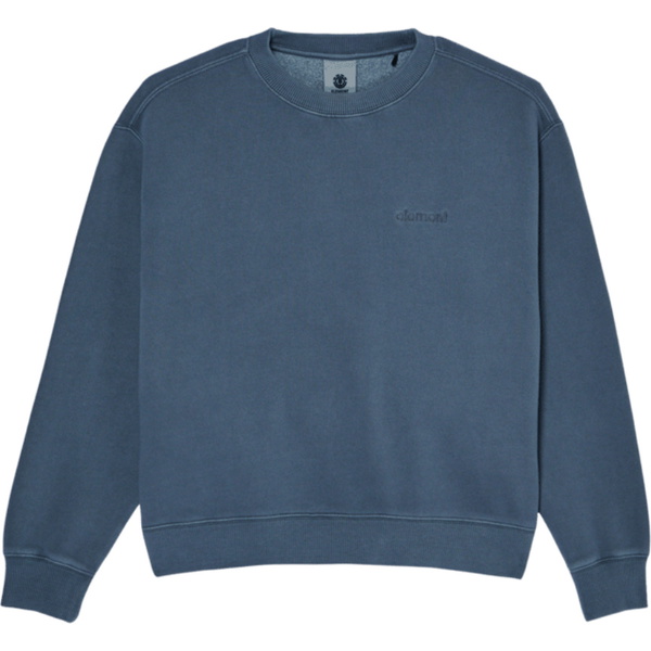 2026 Element Womens Lowcase Pigment Crew Sweatshirt ELJFT00133 - Dark Slate
